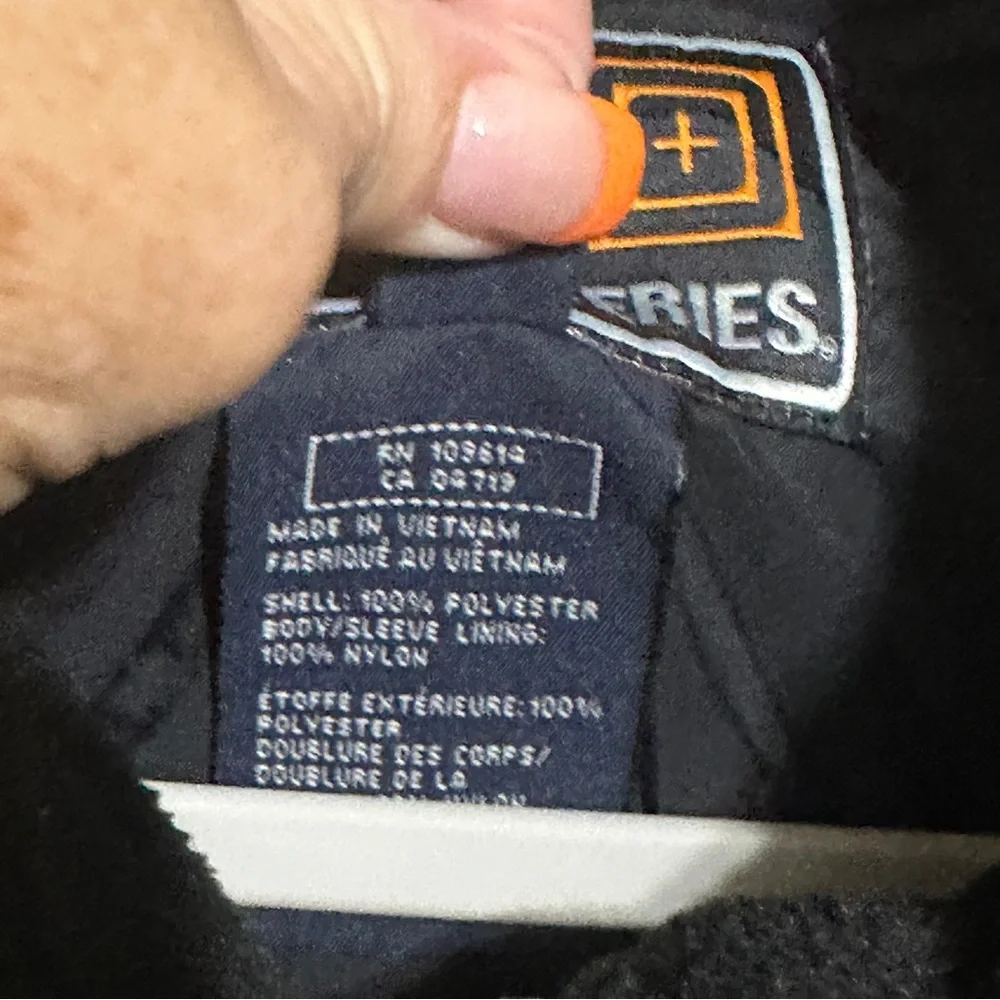 511 Tactical Jacket Mens XL Black Full Zip Detachable Sleeve Jacket Fleece Heavy - Picture 3 of 7